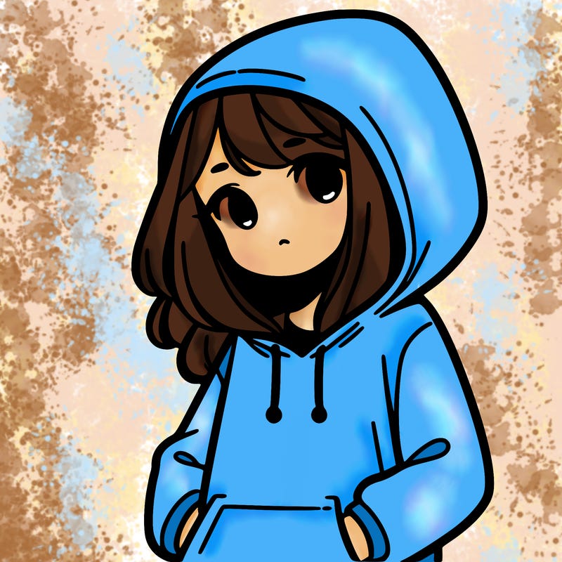 girl with hoodie