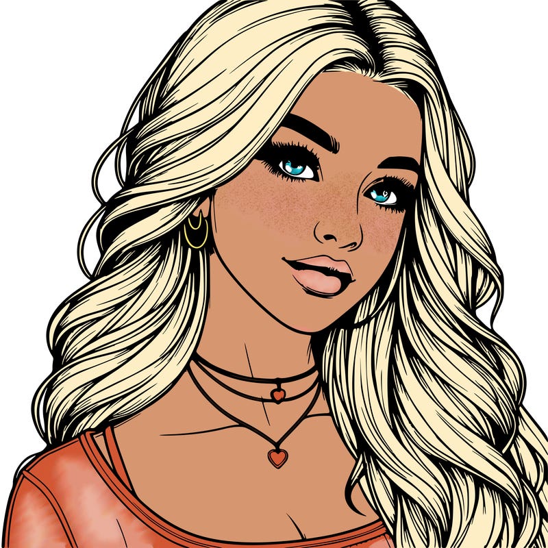 detailed realistic girl