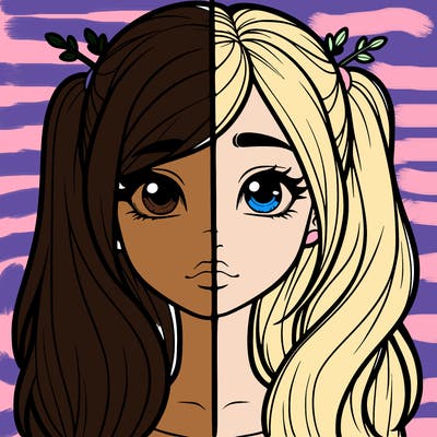 realistic girl split