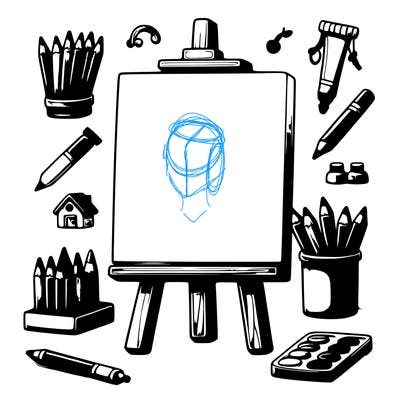 blank canvas realistic