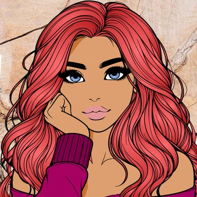 beautiful realistic girl