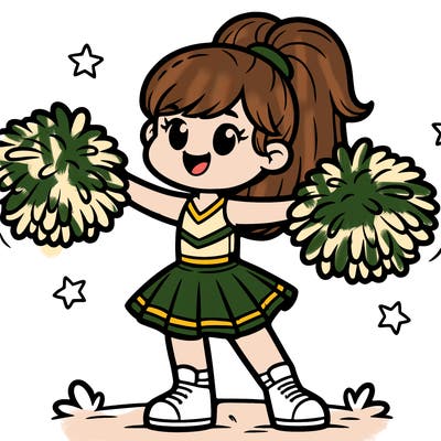 cheerleader pom-poms