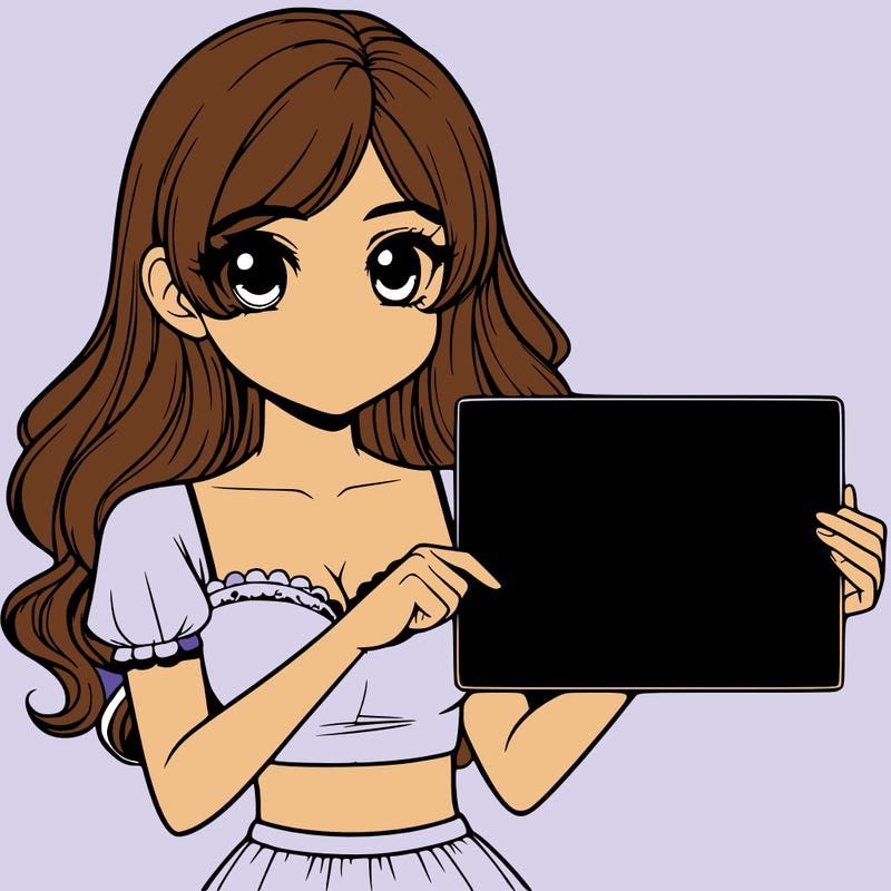 realistic pretty girl holding blank sign