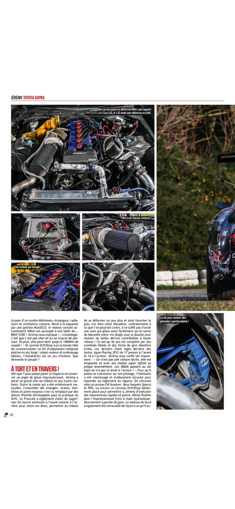 AUTOWORKS EDITION - Toyota Supra engine and technical specs featured in Autoworks Edition magazine.