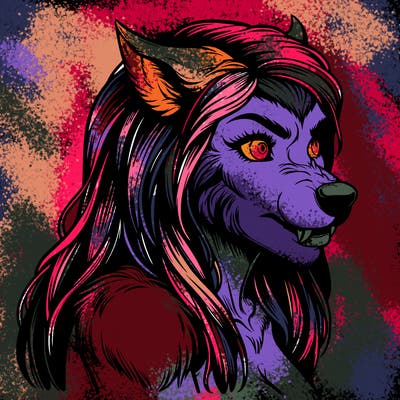 werewolf girl  realistic