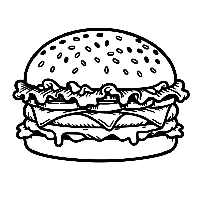 hamburger outline