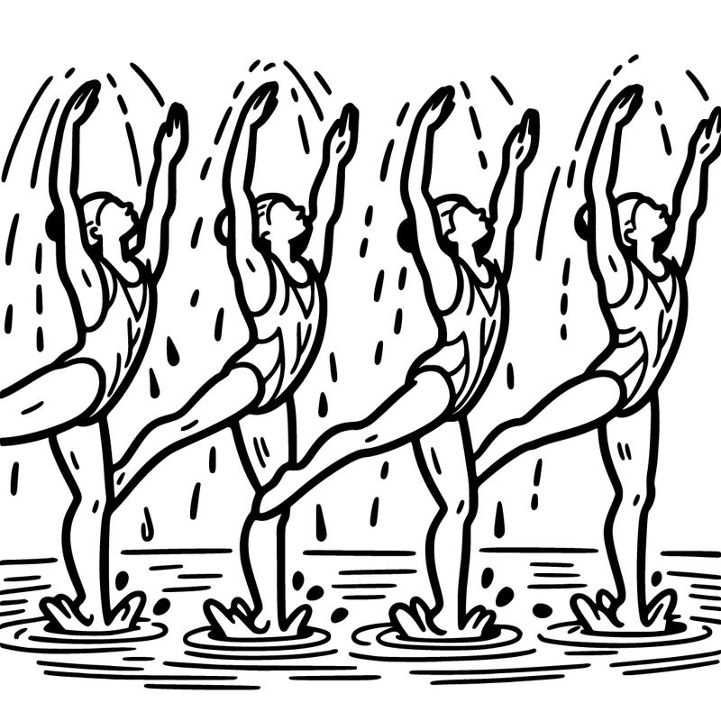 synchronized swimming