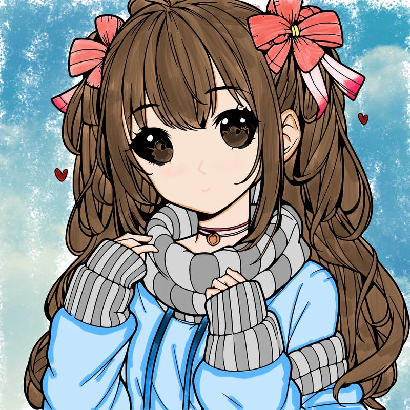 cute anime realistic girl