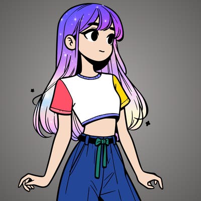 girl in a cute crop top