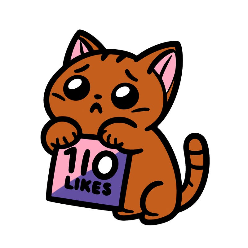 a cat begging for 10 likes
