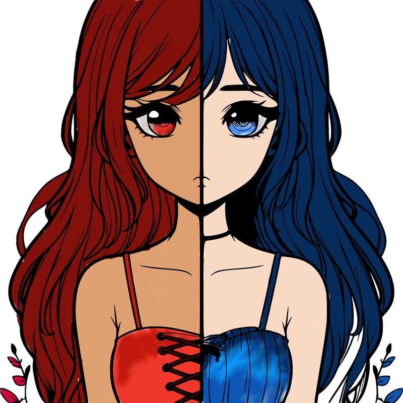 a realistic girl split