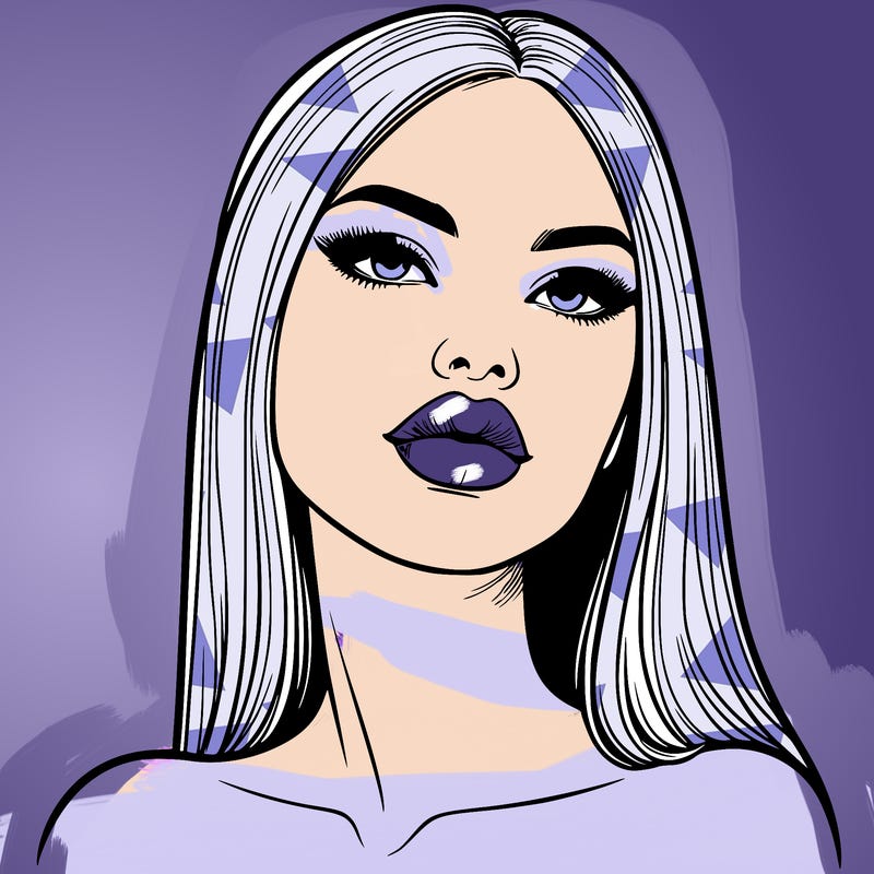 realistic woman with full lips