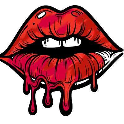 lips that look realistic and drip