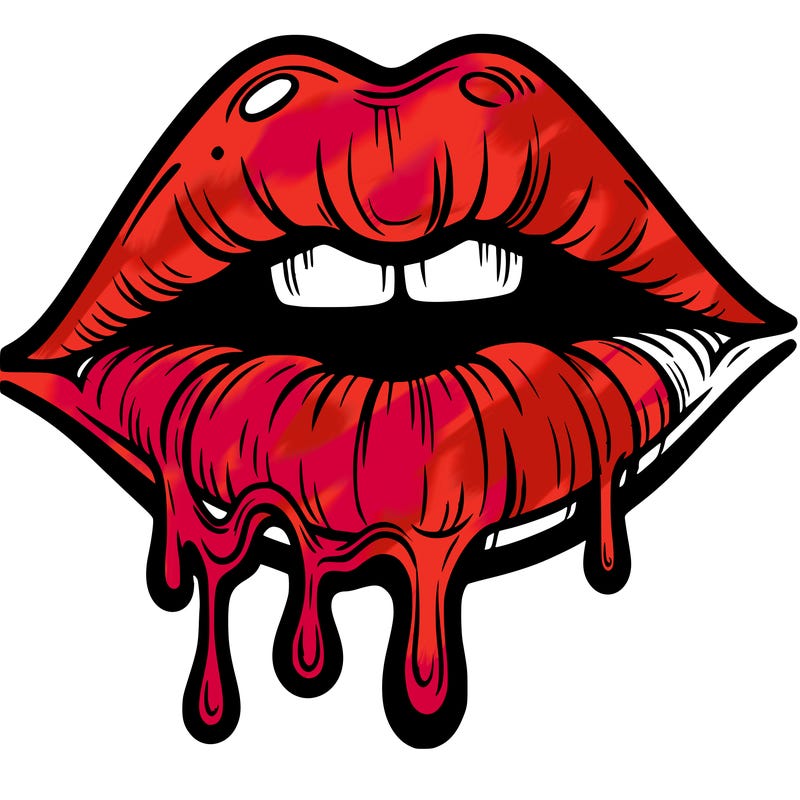 lips that look realistic and drip