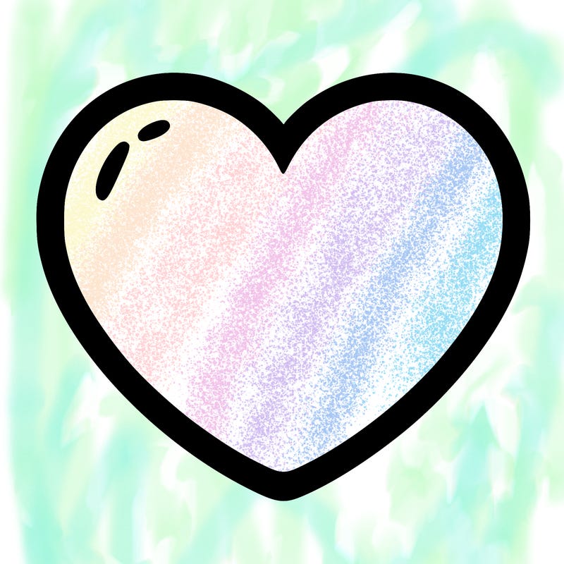 a blank heart