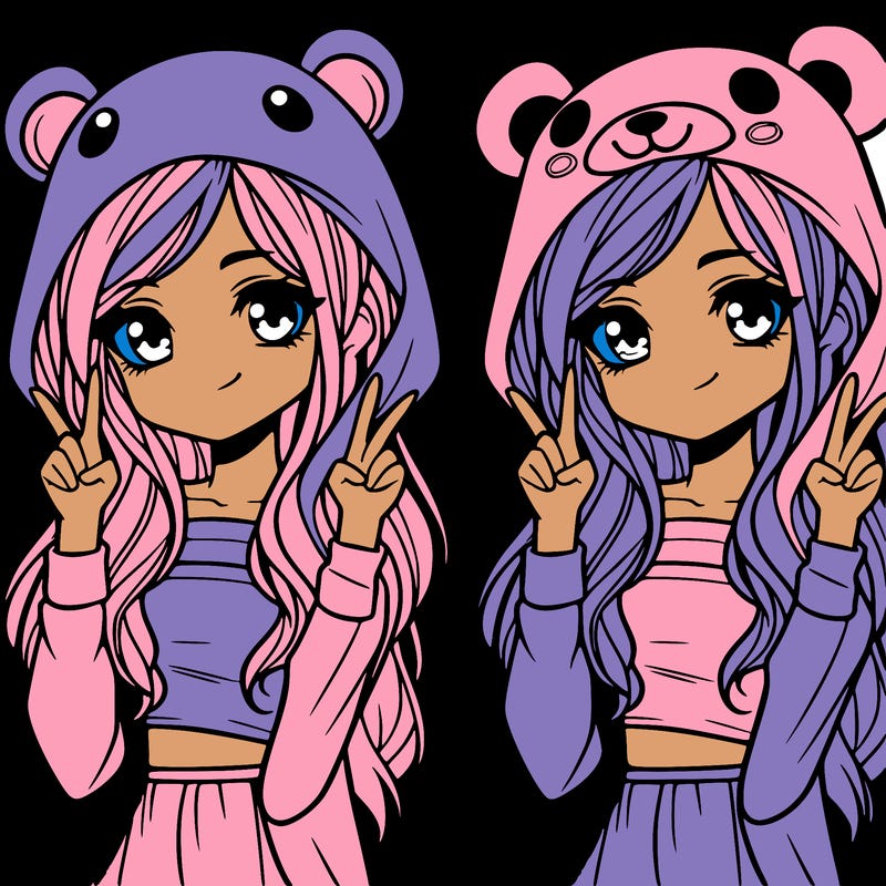 teen girl in animal costume