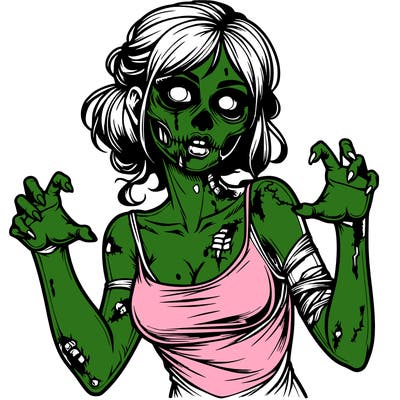 realistic zombie girl
