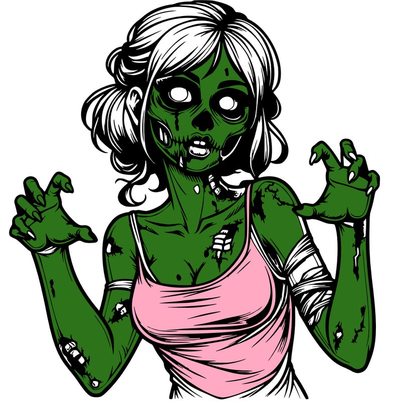 realistic zombie girl