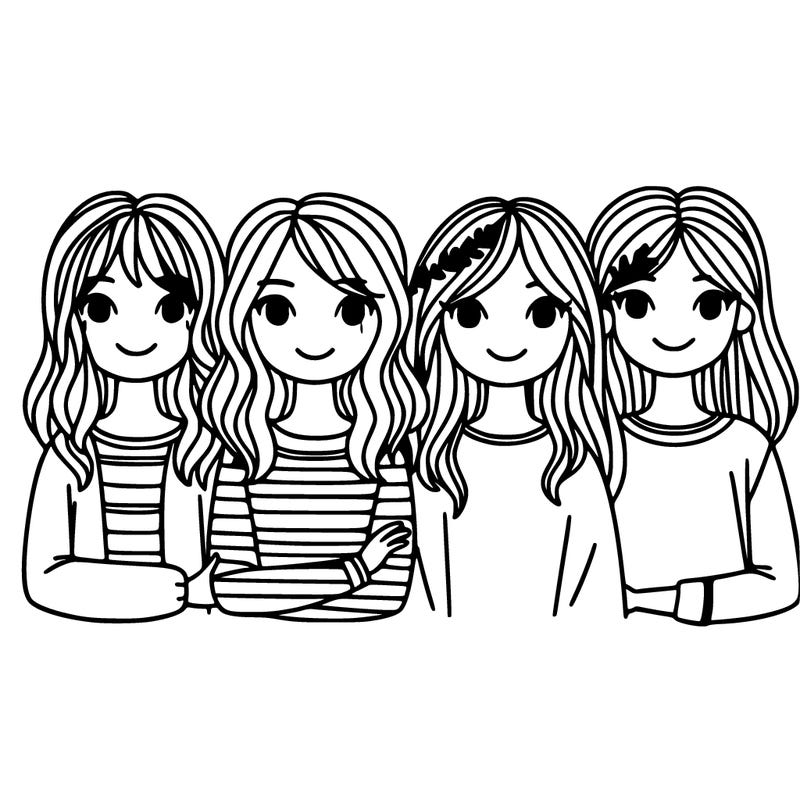 4 friends who are girls