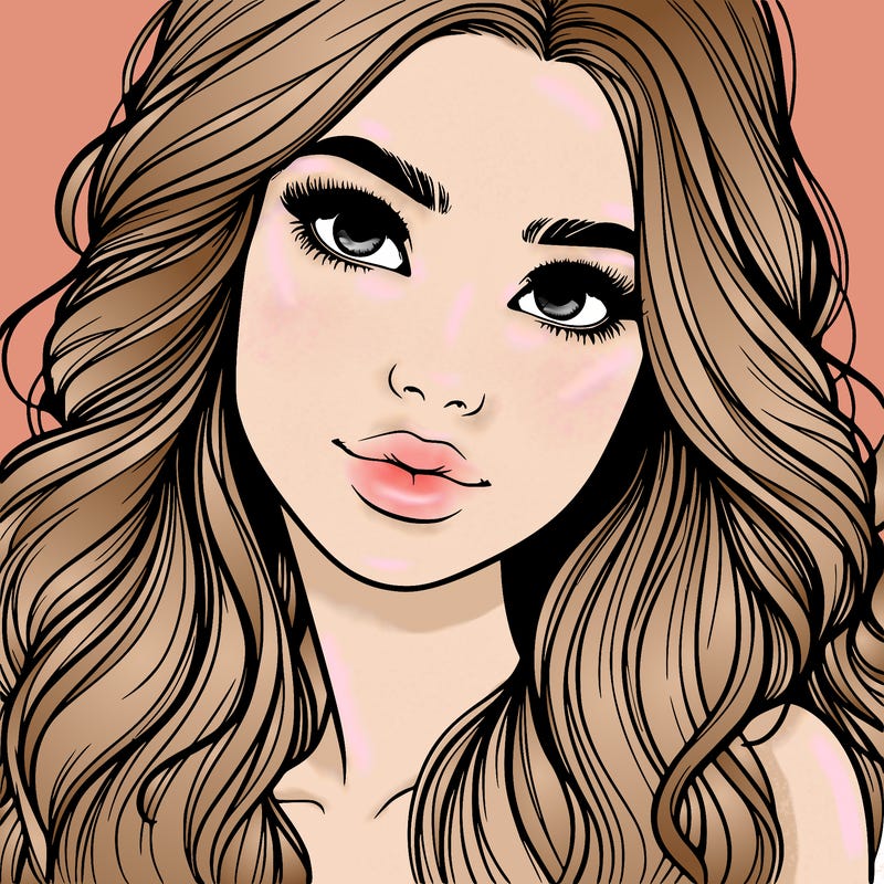 beautiful realistic girl
