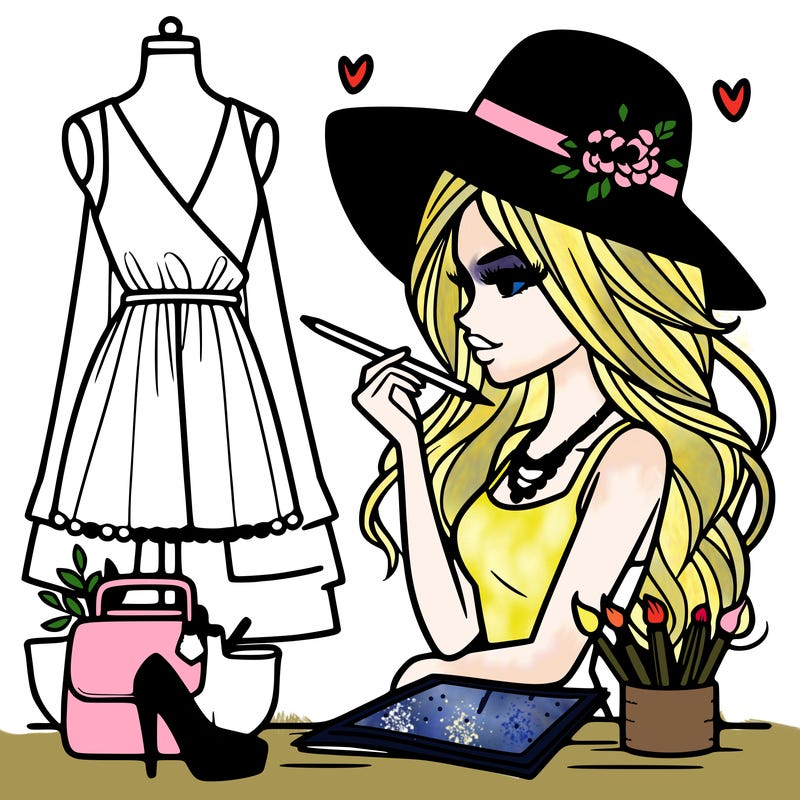 a stylish fashion designer