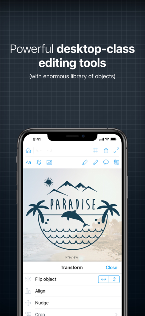 Logo Creator゜ - Logo Creator app interface featuring professional editing tools and a custom logo design.