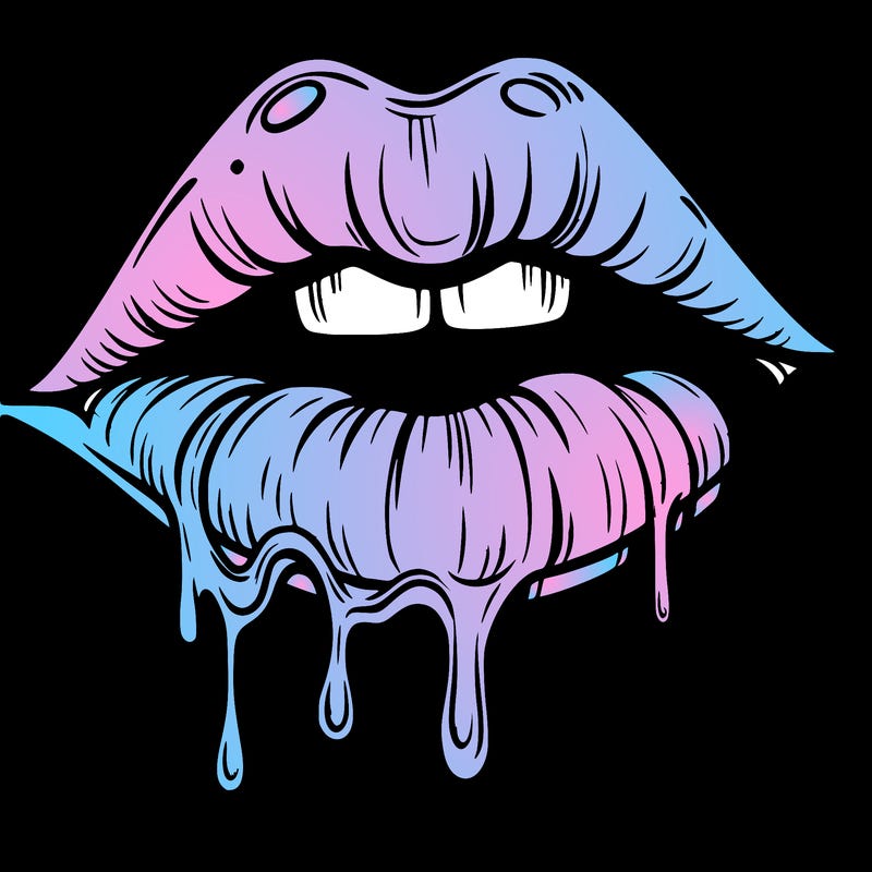 lips that look realistic and drip