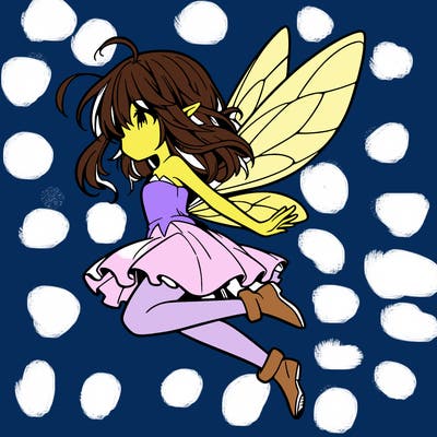 manga fairy flying