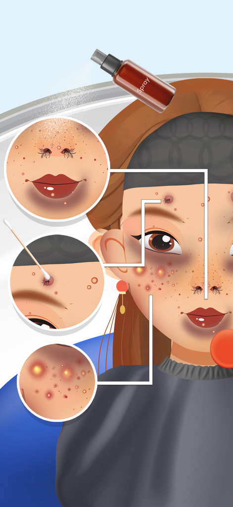 Makeup skincare ASMR Makeover - Jugabilidad que muestra tratamiento facial para el acné y las imperfecciones en ASMR de Maquillaje y Cuidado de la Piel