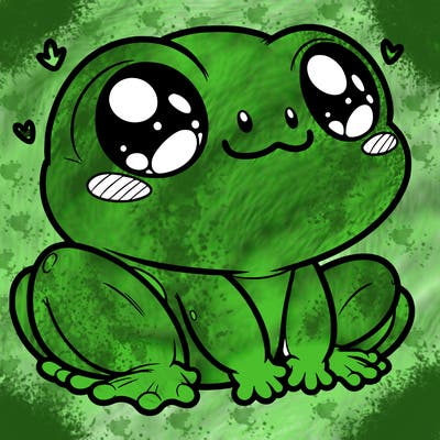 cute frog person realistic