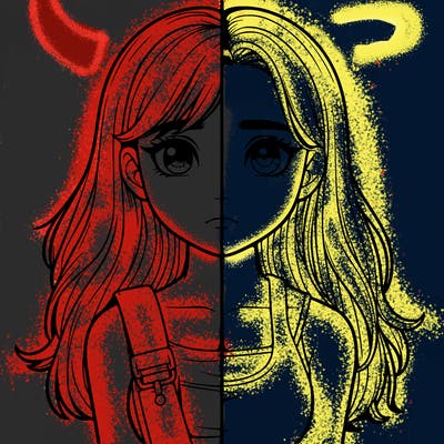 realistic girl split