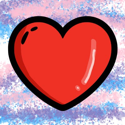 a blank heart