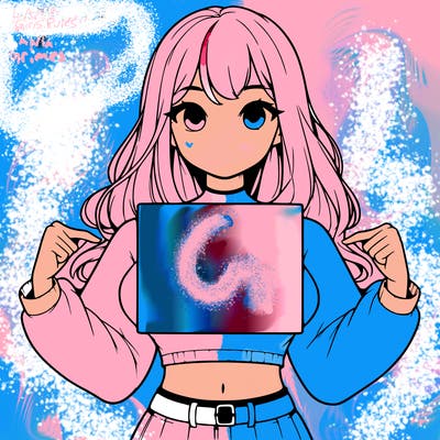 girl holding a blank sign in a long sleeve crop top