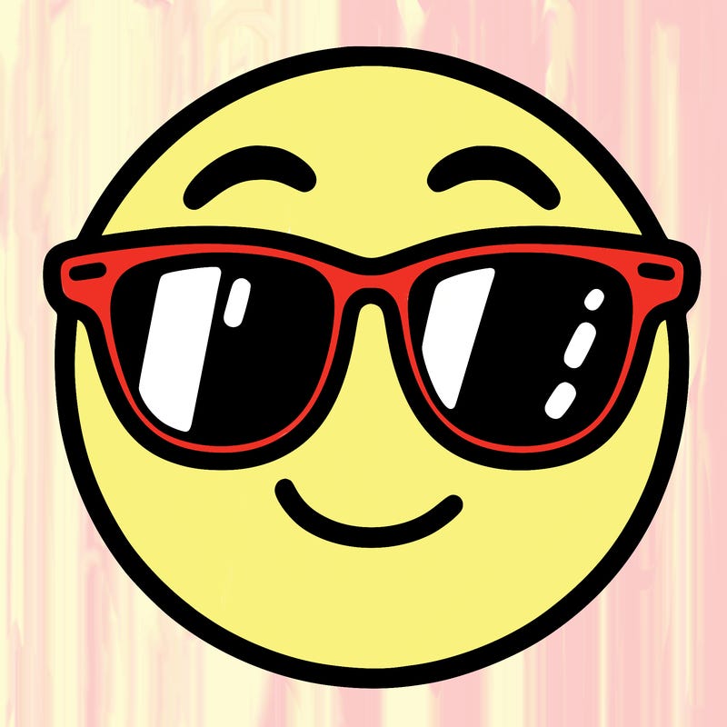 emoji with sunglasses