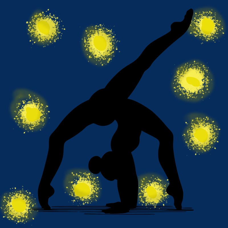 gymnastics handstand split