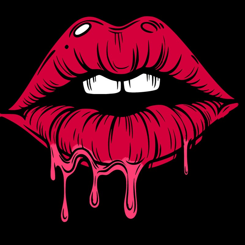 lips that look realistic and drip