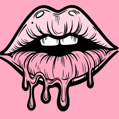 lips that look realistic and drip