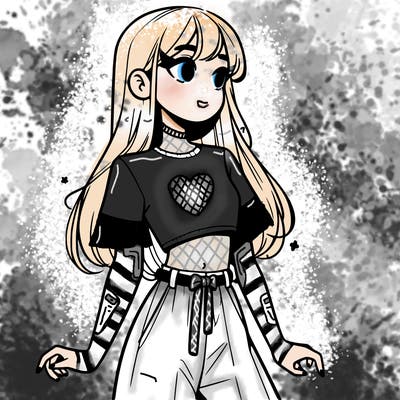 girl in a cute crop top