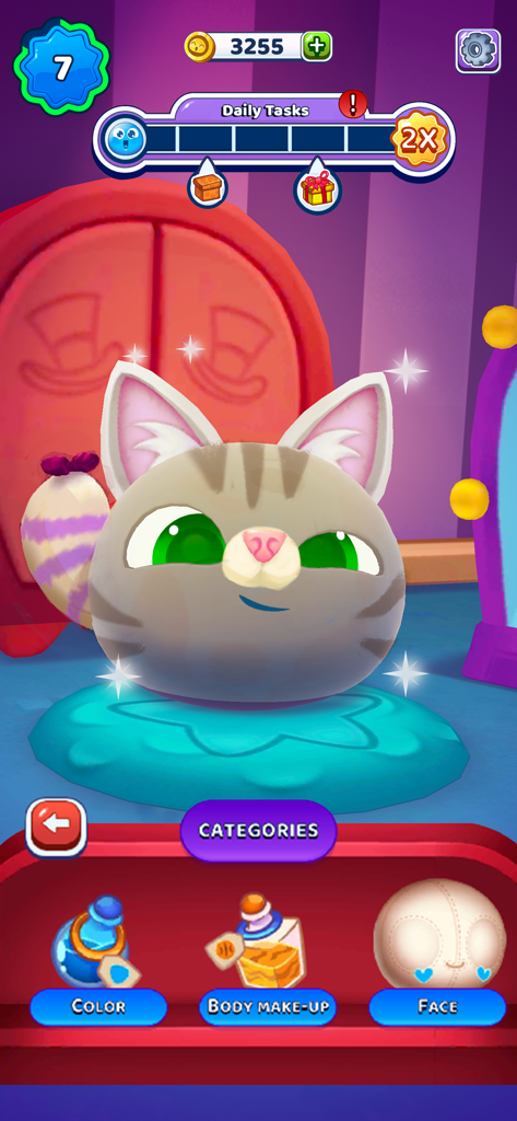 My Boo 2: 3D Fluffy Pets Game - Personalizando una mascota gato 3D peluda en el juego de mascotas virtuales My Boo 2.