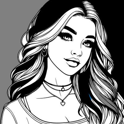 detailed realistic girl