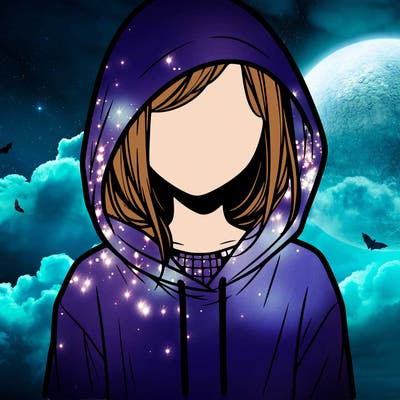 faceless girl in hoodie