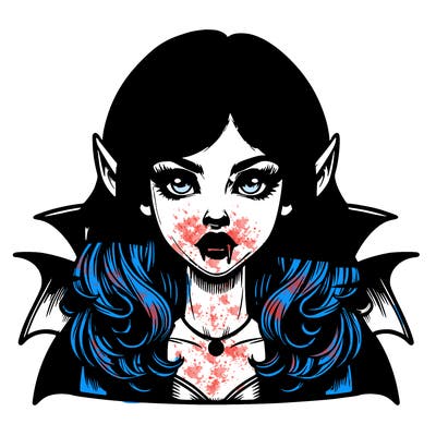 vampire girl realistic