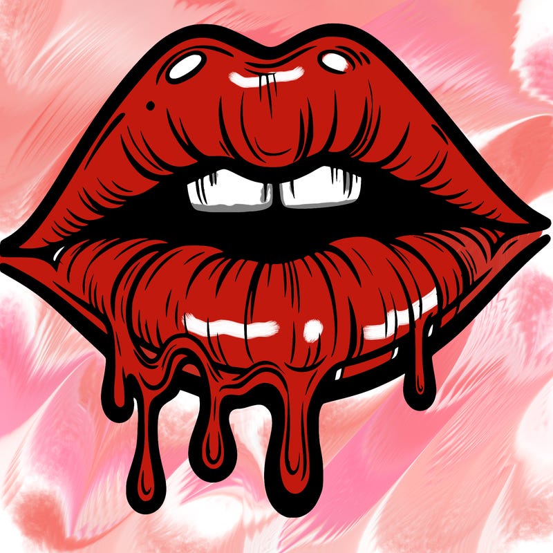 lips that look realistic and drip