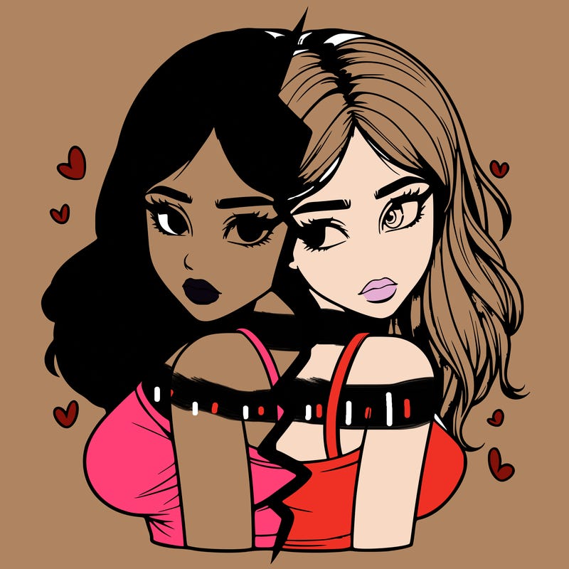 realistic girl split