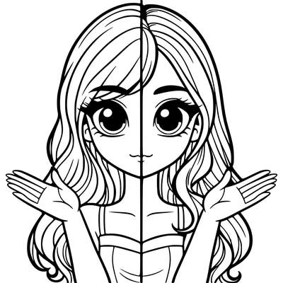 realistic girl split