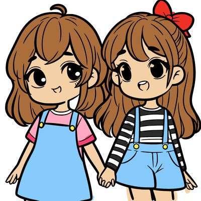 two girls