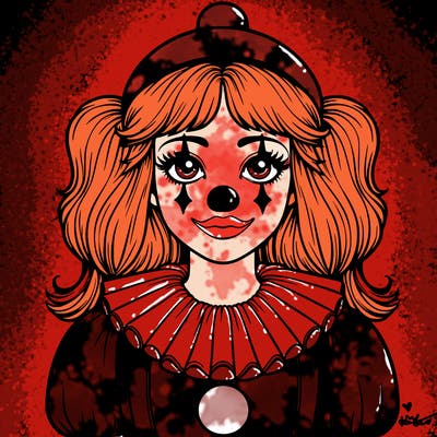 realistic clown girl