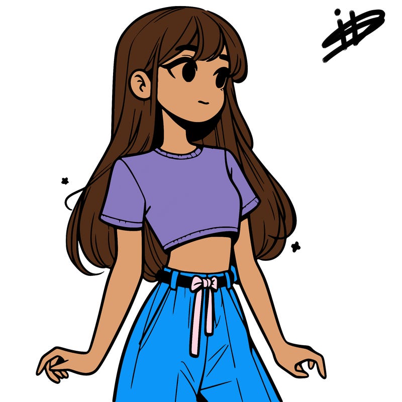 girl in a cute crop top