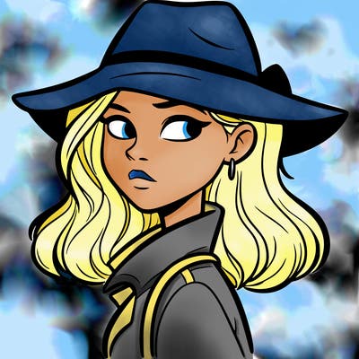 mysterious girl looking sideways