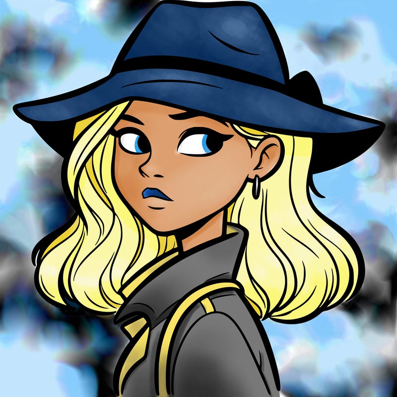 mysterious girl looking sideways